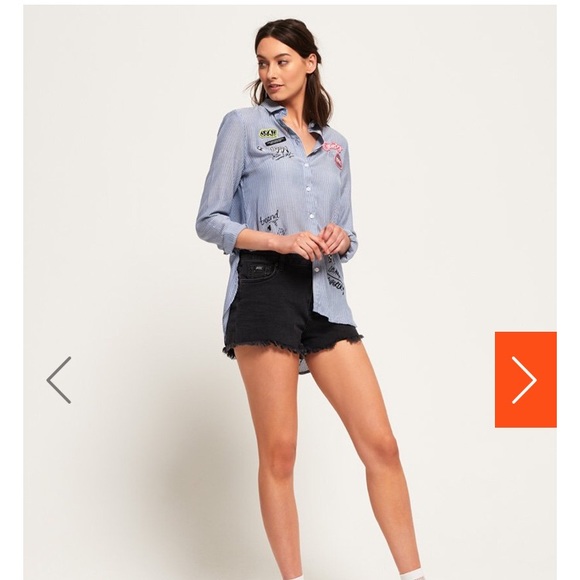 NWT Quirky blue and white strip shirt - Picture 12 of 15